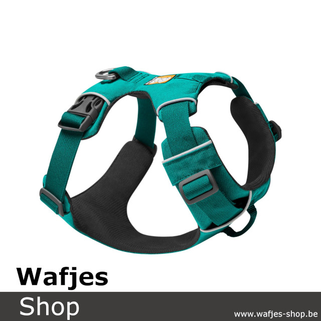 RuffWear Front Range Harnas Aurora Teal Wafjes Shop